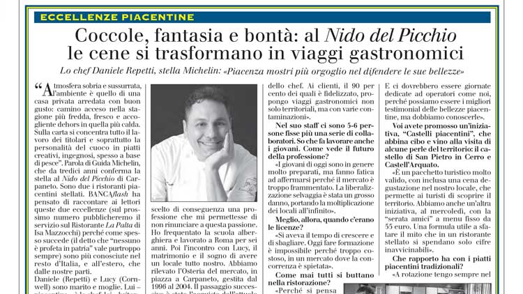 Daniele Repetti, chef stellato del Nido del Picchio